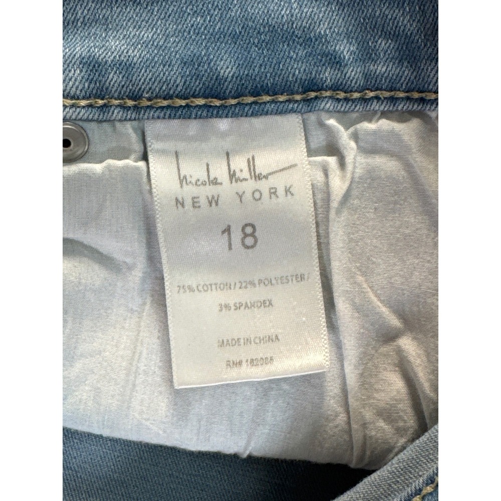 NICOLE MILLER NY Womens‎ Jeans 18 Soho High Rise Slim Straight Cropped Stretch - Picture 7 of 11